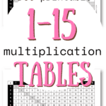 Free Printable 1-15 Mutliplication Tables - Make Learning Fun | SaturdayGift