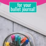Free printable dot grid paper for your bullet journal Pinterest Image | SaturdayGift