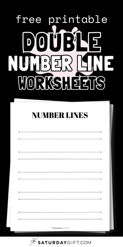 Free Printable Double Number Line Worksheet PDFs | SaturdayGift