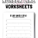 Free Printable Fraction Number Line Worksheets | SaturdayGift