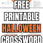 Free Printable Halloween Crossword For Kids | SaturdayGift
