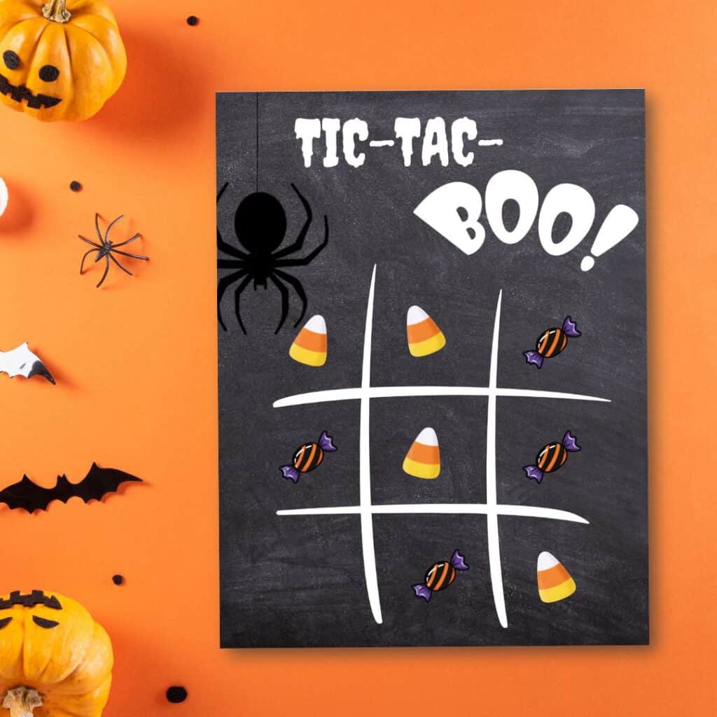 Free Printable Halloween Game Tic Tac Boo