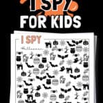 Free Printable Halloween I Spy For Kids - Keep Kids Busy | SaturdayGift