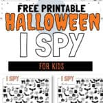 Free Printable Halloween I Spy - For Kids | SaturdayGift