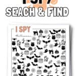 Free Printable Halloween I Spy Search & Find - Classroom Fun | SaturdayGift