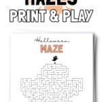 Free Printable Halloween Mazes Print & Play - Classroom Fun | SaturdayGift