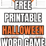 Free Printable Halloween Word Game For Kids | SaturdayGift