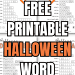 Free Printable Halloween Word Scramble | SaturdayGift