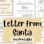 Free Printable Letter from Santa Templates | SaturdayGift