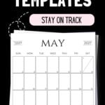 Free Printable May 2027 Templates - Stay on Track | SaturdayGift