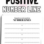 Free Printable Negative & Positive Number Line - Learn & Practice | SaturdayGift