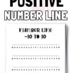 Free Printable Negative & Positive Number Line | SaturdayGift