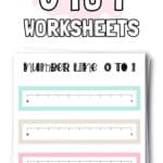 Free Printable Number Line 0 to 1 Worksheets | SaturdayGift