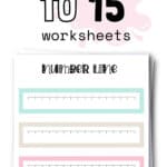 Free Printable Number Line to 15 Worksheets | SaturdayGift