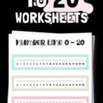 Free Printable Number Line to 20 Worksheet PDFs | SaturdayGift