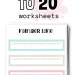 Free Printable Number Line to 20 Worksheets | SaturdayGift