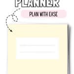 Free Ptintable Spring Planner - Plan WIth Ease | SaturdayGift