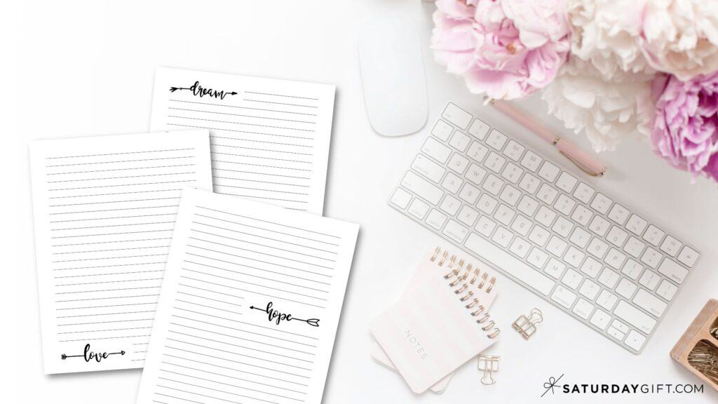 Free printable decorative writing paper | SaturdayGift
