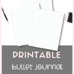 Free printable dot grid paper for your bullet journal Pinterest Image | SaturdayGift
