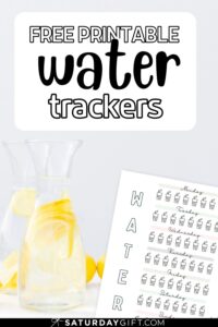 Cute Water Tracker Printable - Keep Track of Your Daily Water Intake