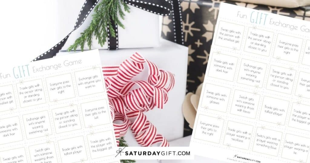 Fun Gift Exchange Game - free printables