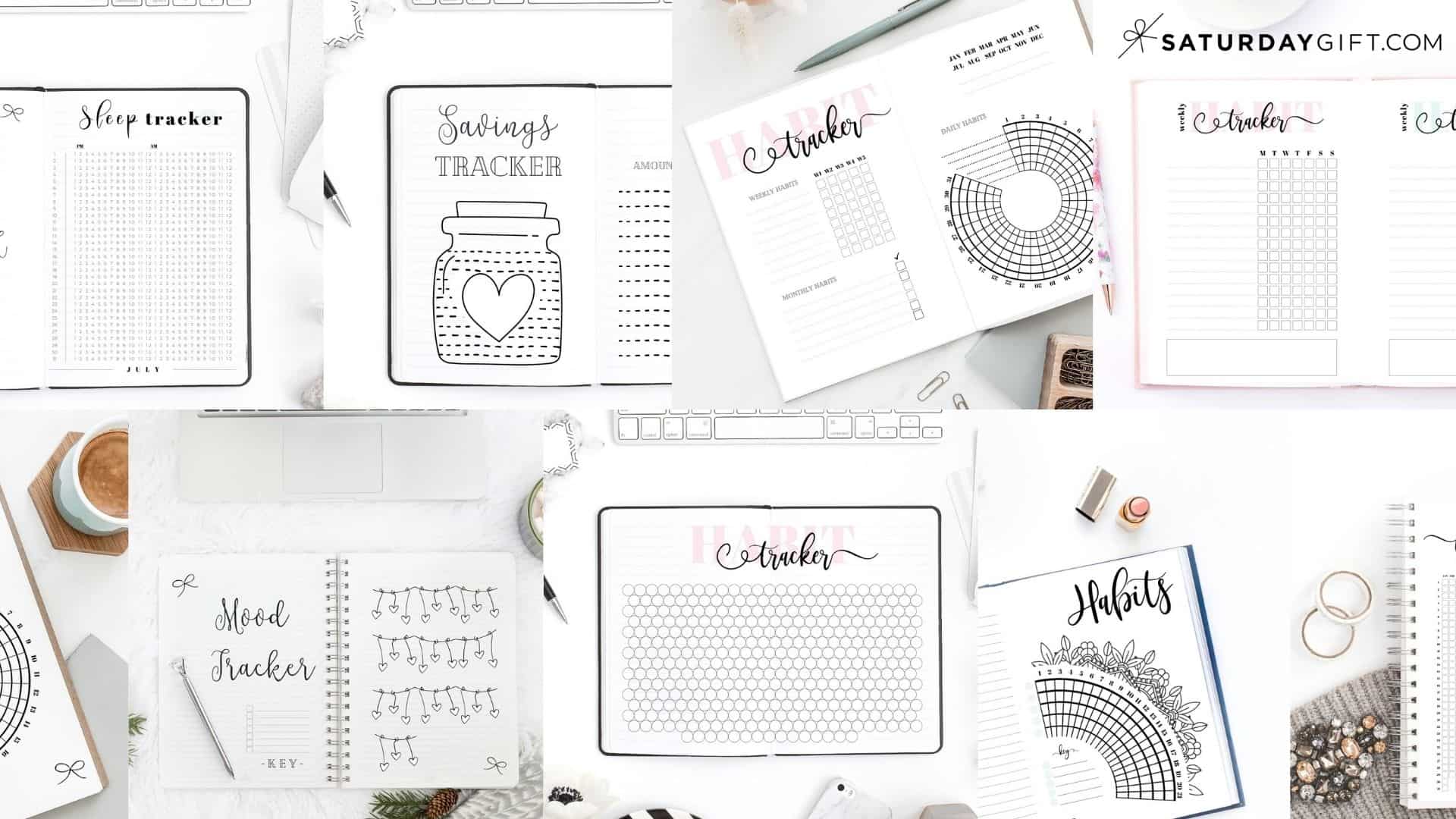 Habit Tracker Ideas - Cute Bullet Journal Layouts & 53 Habits to Track