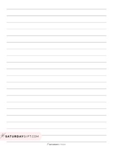 Lined Paper Printable Templates 38 Free Printables SaturdayGift