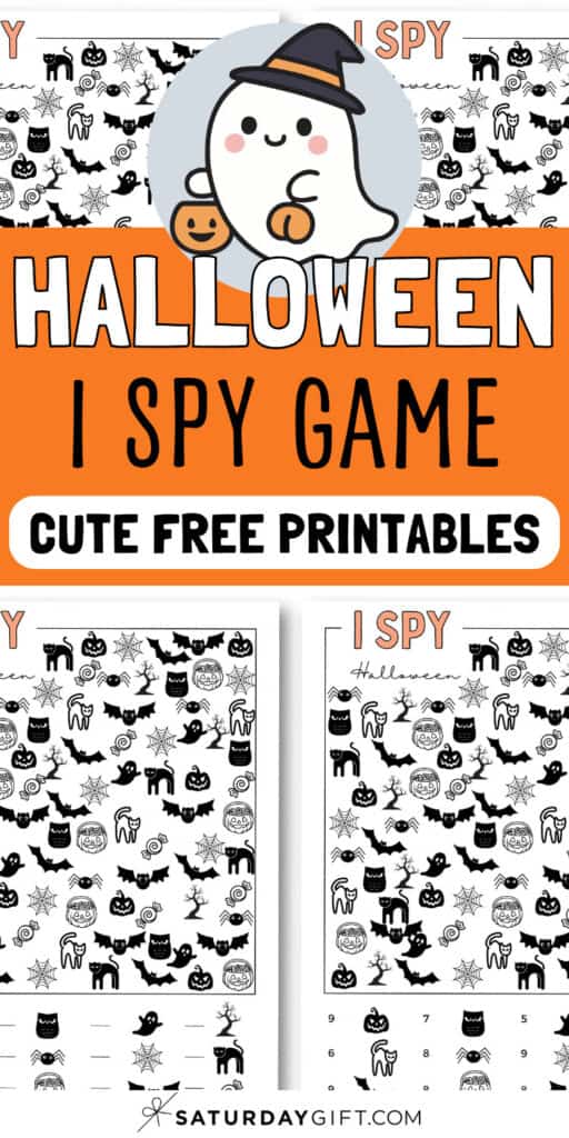 Halloween I Spy Game - Cute Free Printables | SaturdayGift