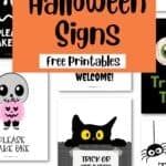 Halloween Signs Free Printable Templates | SaturdayGift
