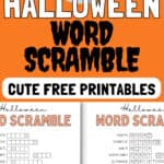 Halloween Word Scramble - Cute Free Printables | SaturdayGift