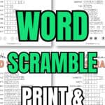 Halloween Word Scramble - Print & Solve | SaturdayGift