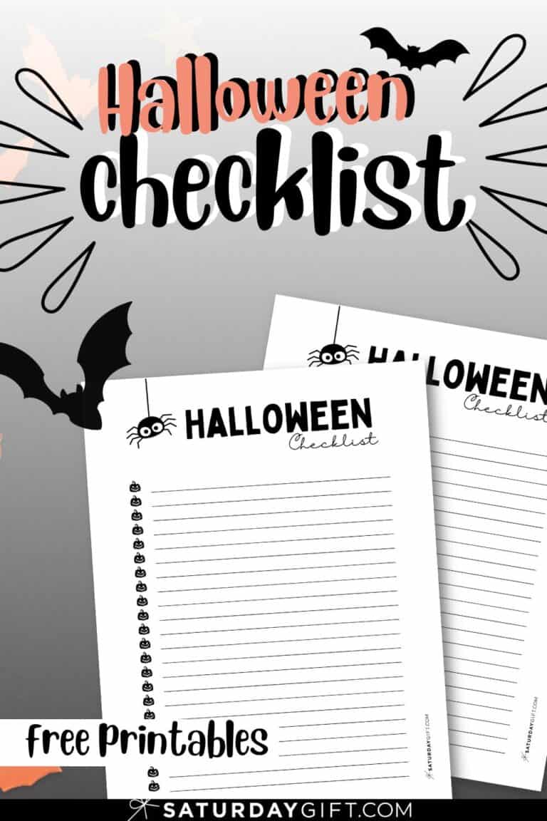 Halloween Checklist A StressFree Guide to Spooktacular Fun SaturdayGift