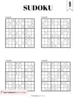 72 Free Printable Sudoku Puzzles | SaturdayGift