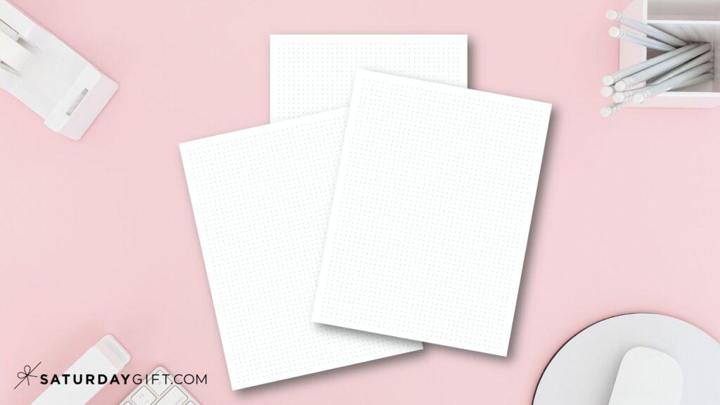How to make dot grid paper in multiple sizes using Google Sheets Featured Image | SaturdayGift