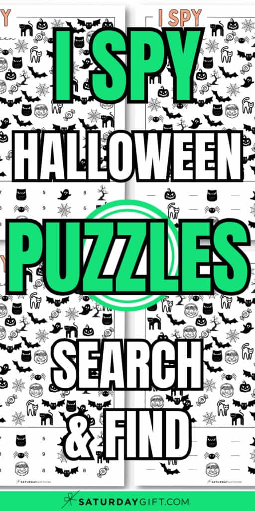 I Spy Halloween Puzzles - Search and Find | SaturdayGift