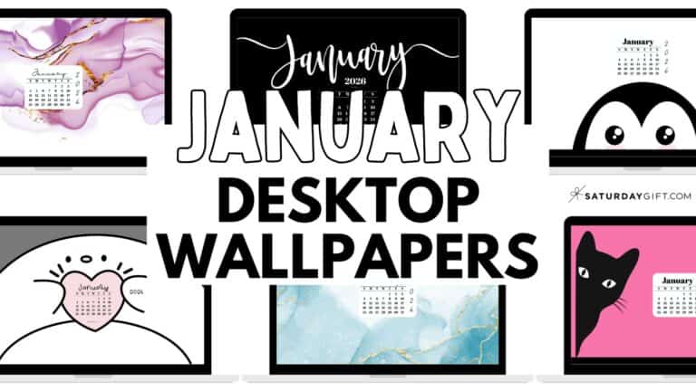 January Desktop Wallpapers Cute Free Backgrounds | SaturdayGift