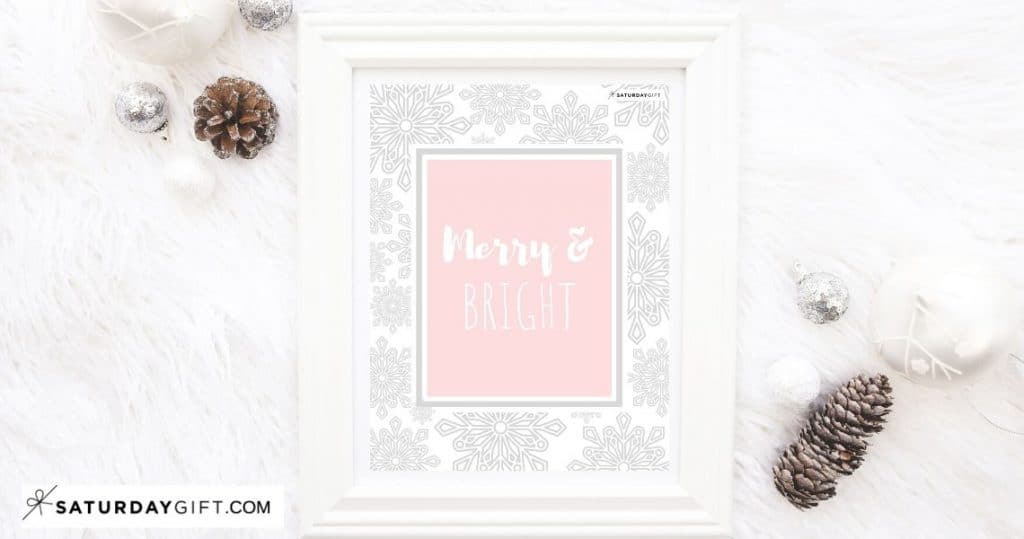 Want to do some relaxing coloring? Here are some joyful holiday coloring sheets. Free printables with sayings: Let it snow, Merry & Bright and Joy to the World.