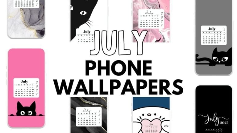 July Phone Wallpapers Cute Free Backgrounds 2027 | SaturdayGift