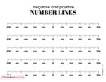 Negative and Positive Number Line - 19 Free Printable Blank Worksheets