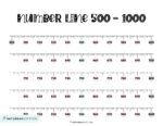 Number Line to 1000 - 6 Cute &amp; Free Printable Worksheets