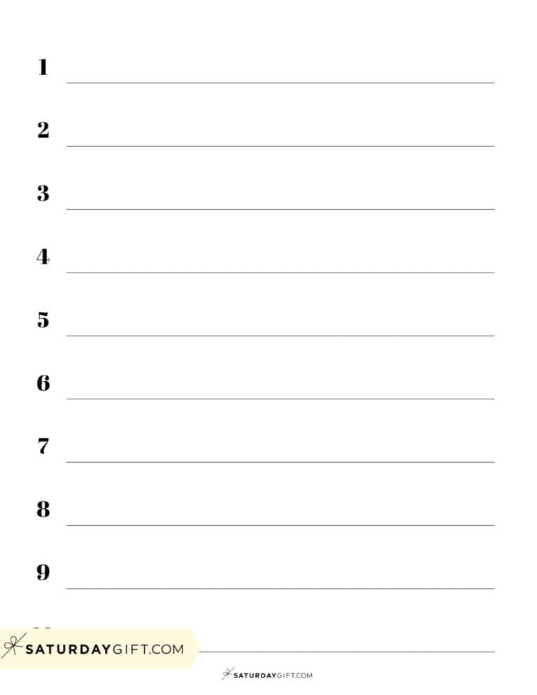 Lined Paper Printable Templates - 38 Free Printables | SaturdayGift