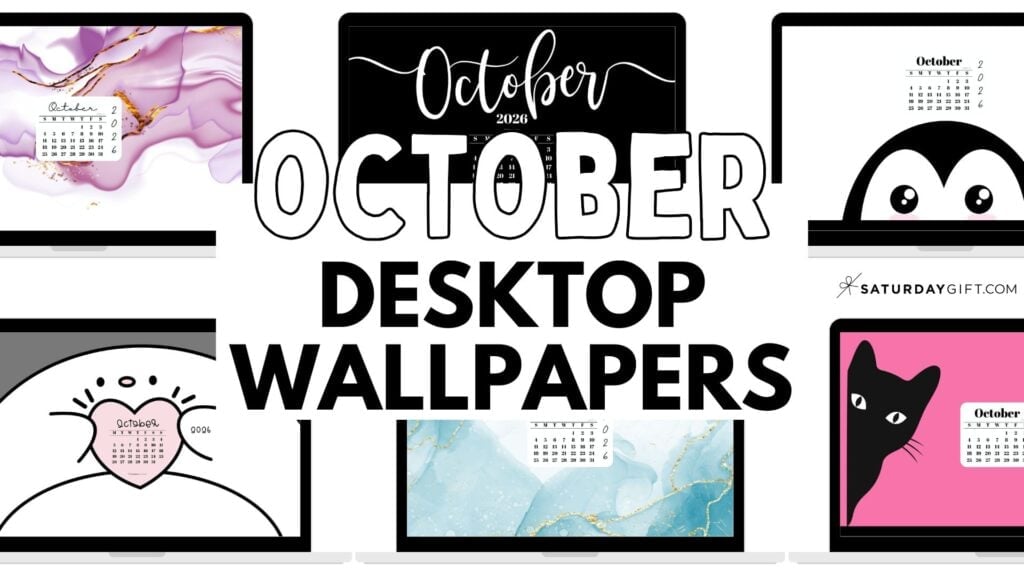 October Desktop Wallpapers Cute Free Backgrounds | SaturdayGift