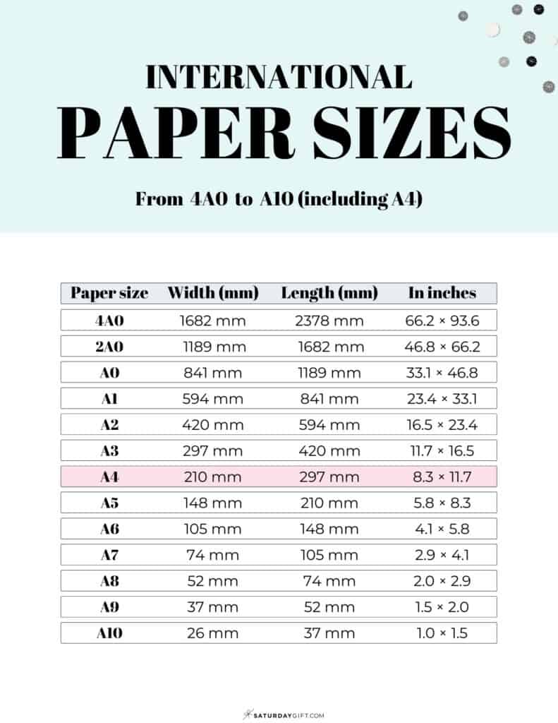 Printer Paper Sizes Explained