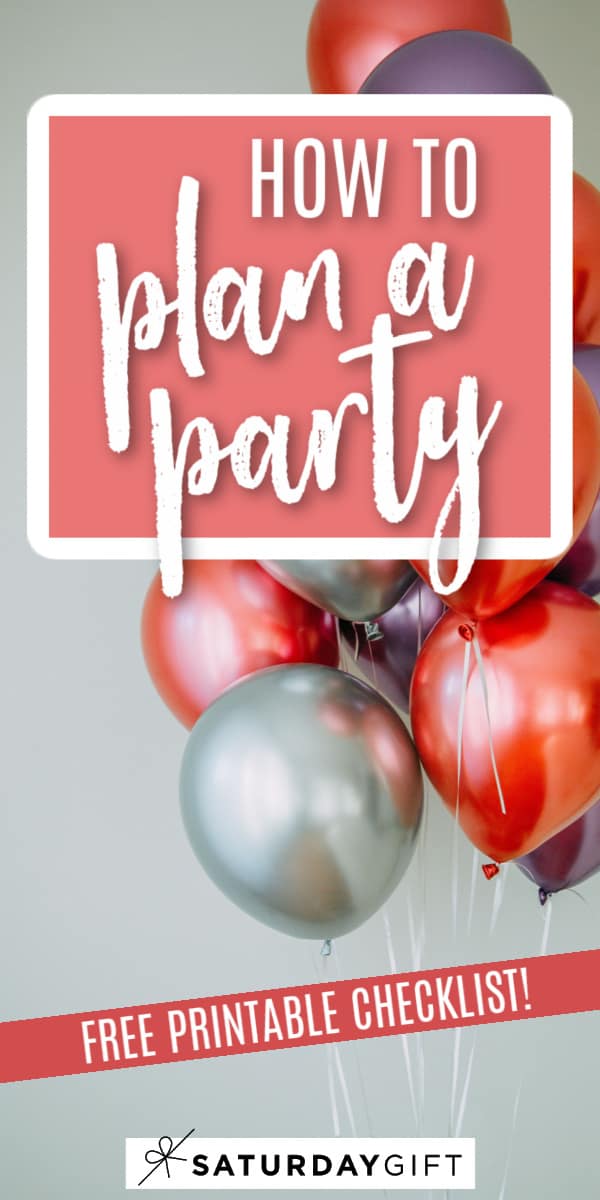 StepByStep Guide to Plan a Successful Party + Printable Checklist