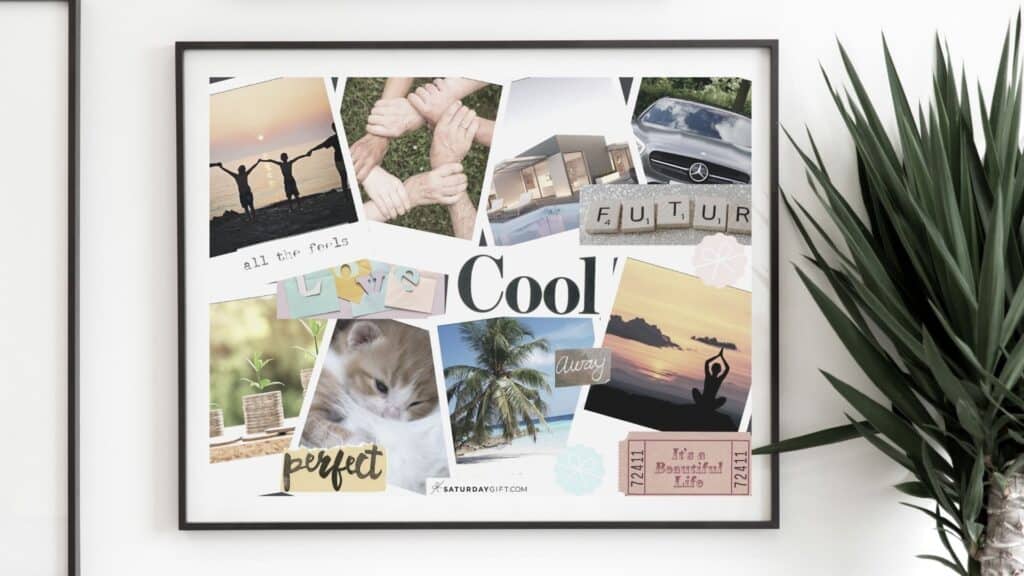 Physical vision board idea | SaturdayGift