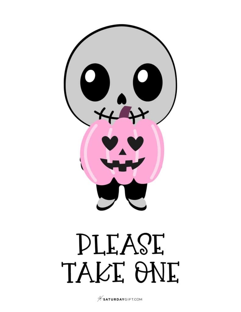 Please Take One Cute Free Printable Sign - Portrait