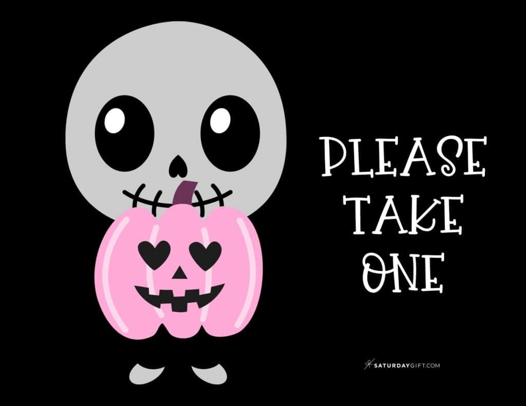 Please Take One Sign Free Printable Template - Landscape