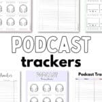 Podcast Tracker Printables Aesthetic & Free | SaturdayGift