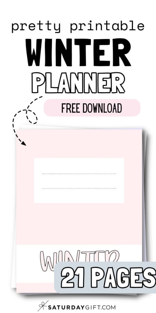 Pretty Printable Winter Planner - Free Download | SaturdayGift