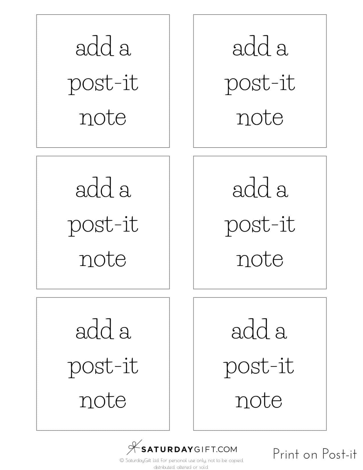 How To Print On Post It Notes Free Printable Templates SaturdayGift